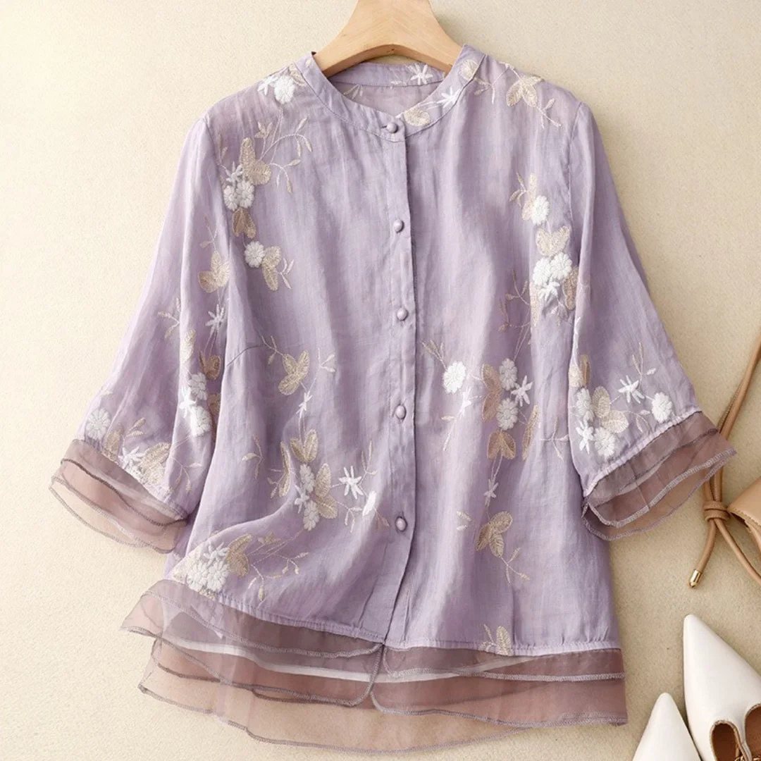 Serenity | Elegant Embroidered Blouse