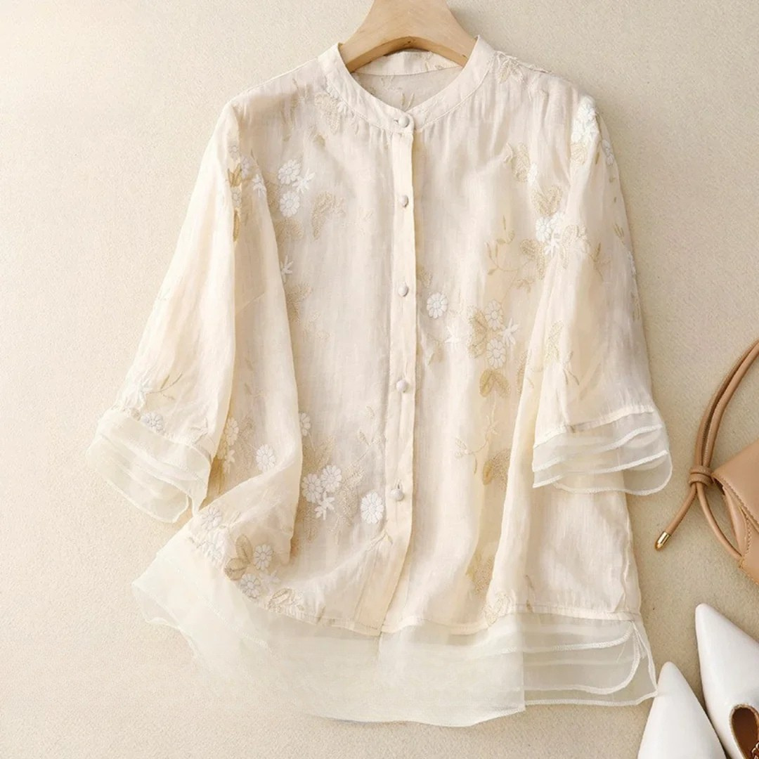 Serenity | Elegant Embroidered Blouse