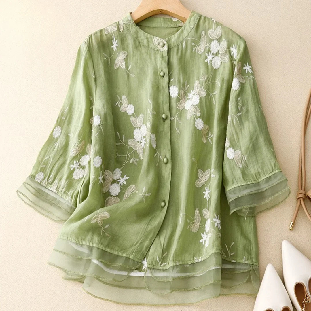 Serenity | Elegant Embroidered Blouse