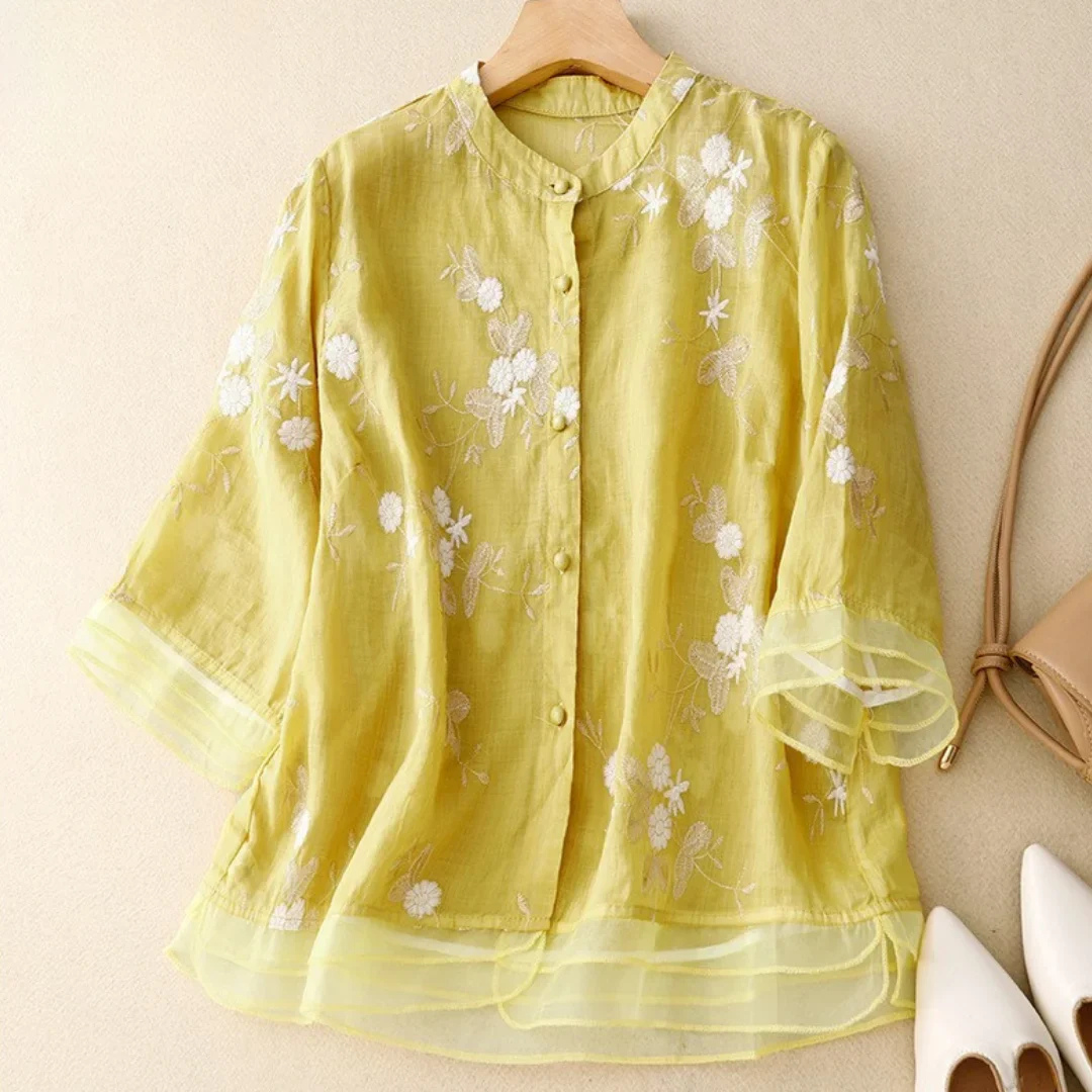Serenity | Elegant Embroidered Blouse
