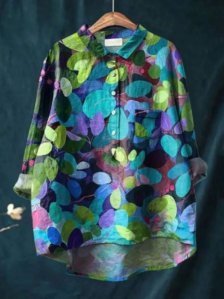 Lila | Bluză cu model floral