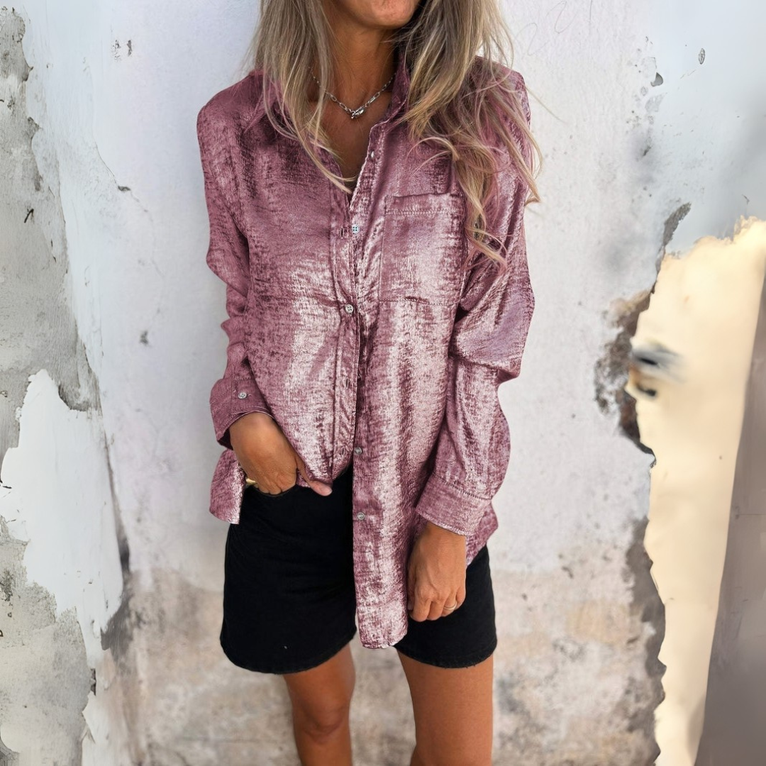 Andrea | Bluza elegantă din mătase