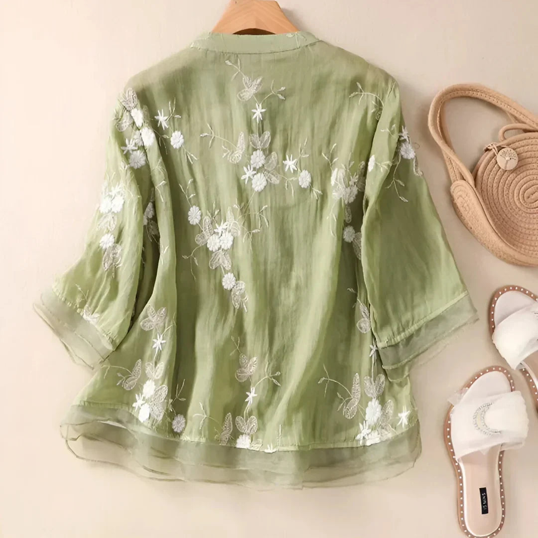 Serenity | Elegant Embroidered Blouse