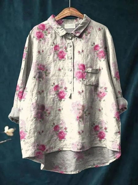 Lila | Bluză cu model floral