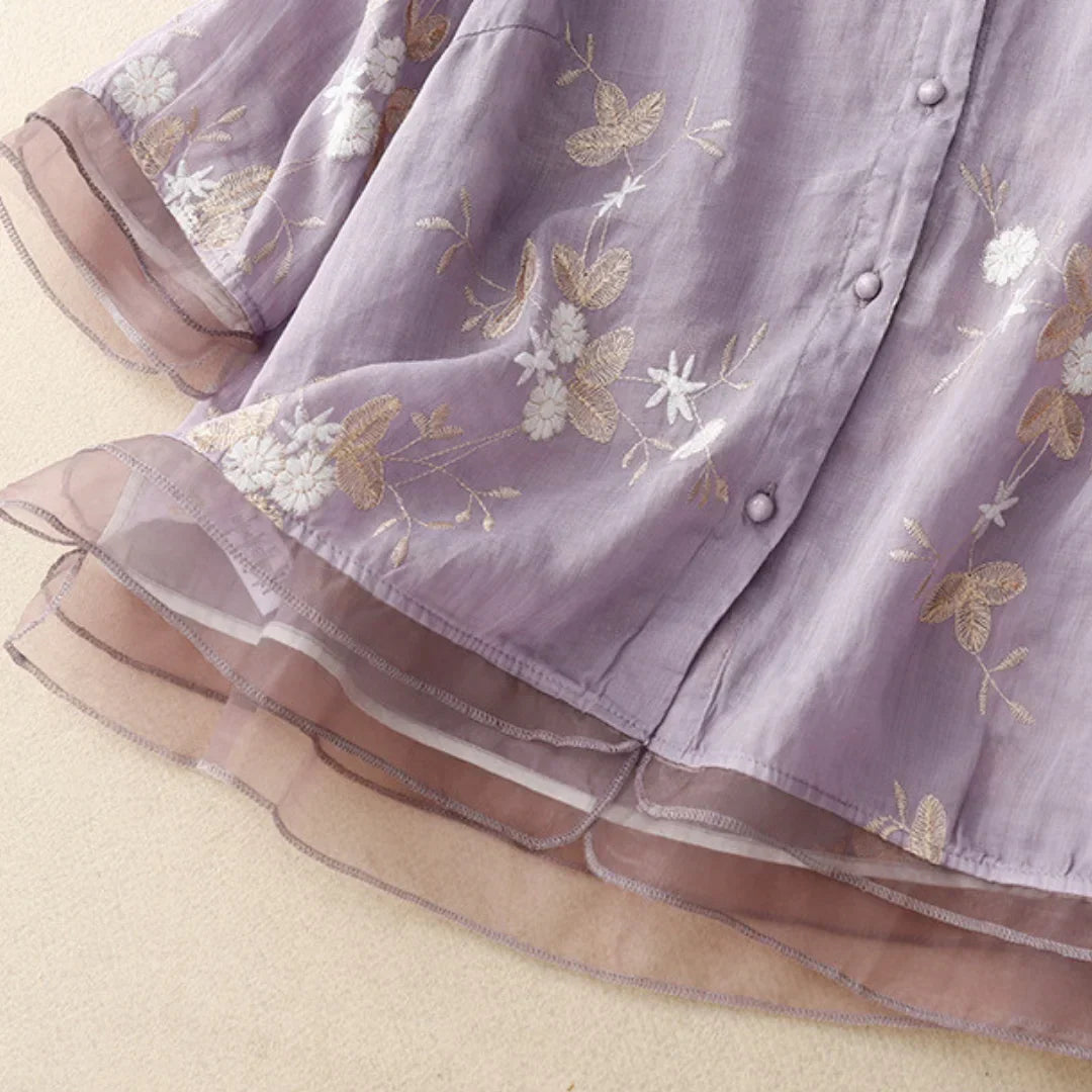 Serenity | Elegant Embroidered Blouse