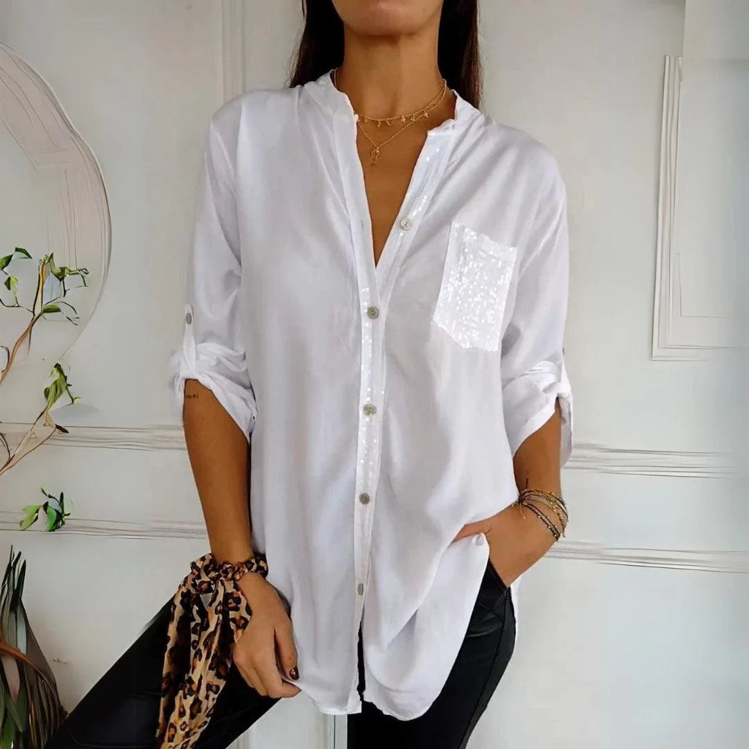 Alena | Bluză Elegantă Antifrunză