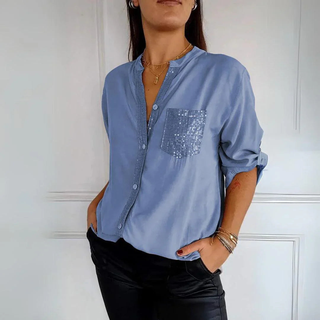 Alena | Bluză Elegantă Antifrunză