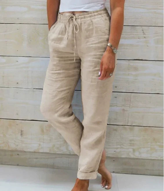 Monika – Pantaloni Casual Versatili cu Șnur