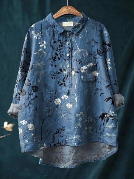 Lila | Bluză cu model floral