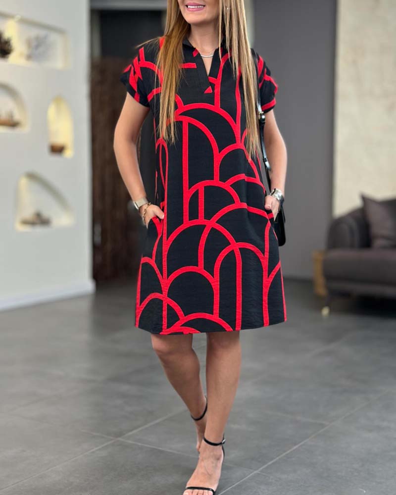 Helmi – Rochie midi cu decolteu sofisticat și mâneci scurte