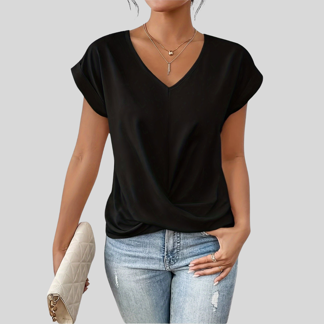 Dana | Tricou Confortabil cu Decolteu Elegant