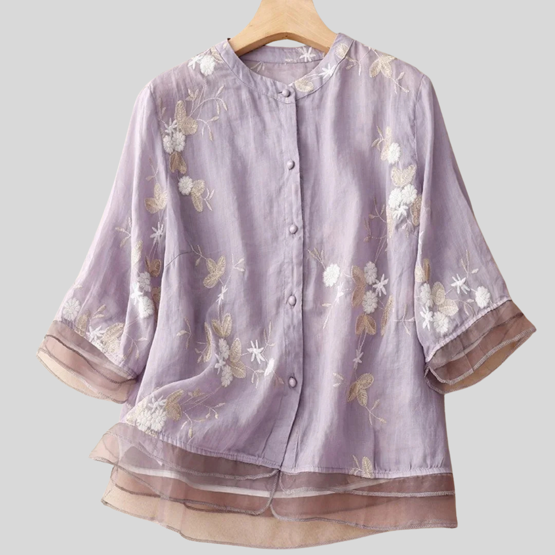 Serenity | Elegant Embroidered Blouse