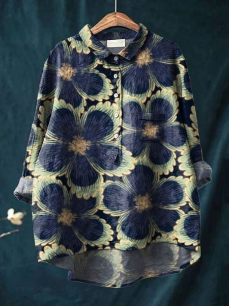 Lila | Bluză cu model floral