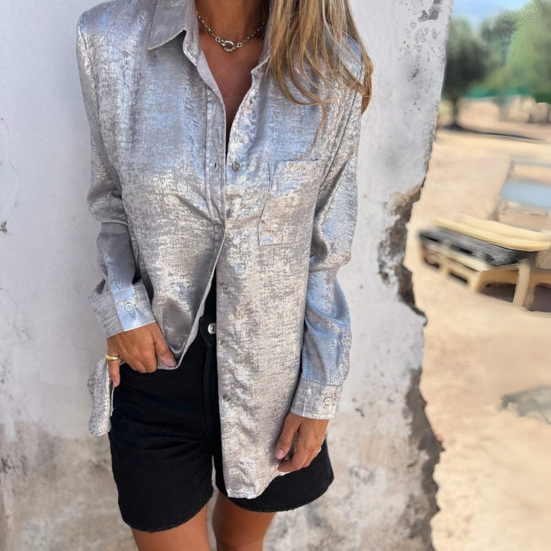 Andrea | Bluza elegantă din mătase