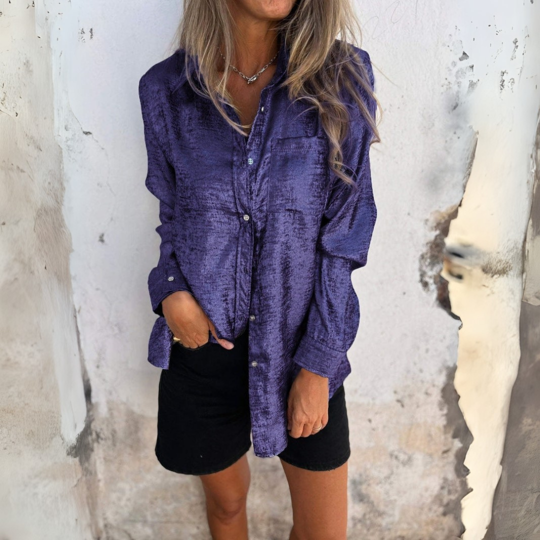 Andrea | Bluza elegantă din mătase