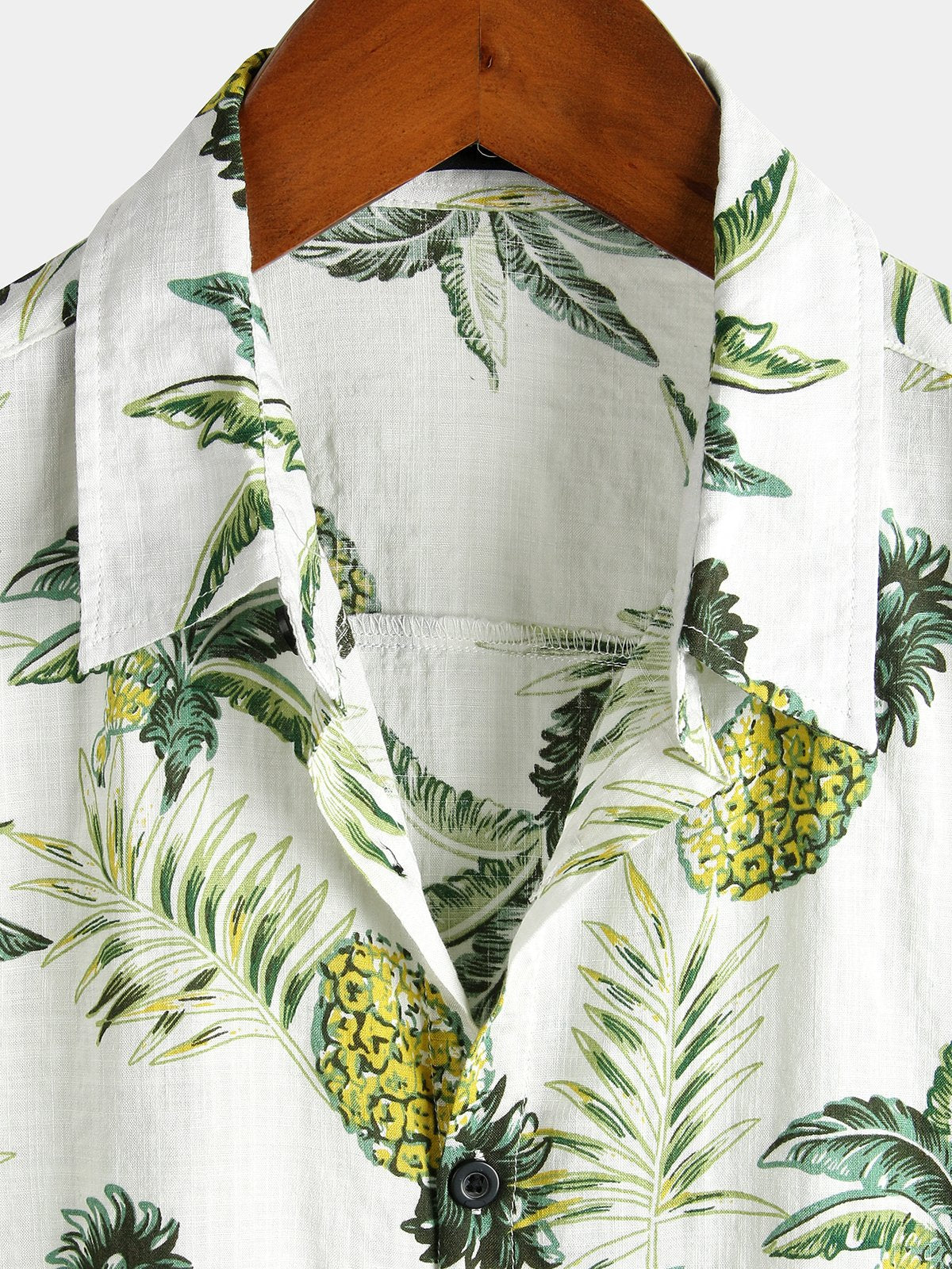 Cămașă Hawaiiană Tropicală cu Motif de Ananas