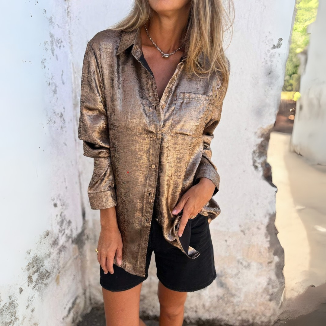 Andrea | Bluza elegantă din mătase