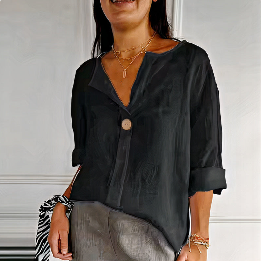 Laura | Cămașă elegantă din bumbac pentru vara