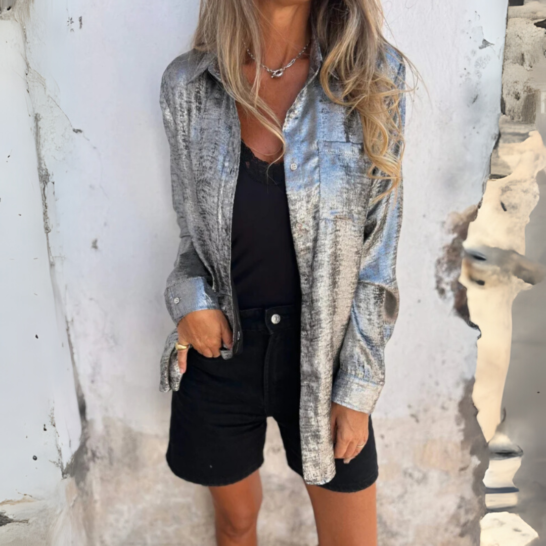 Andrea | Bluza elegantă din mătase