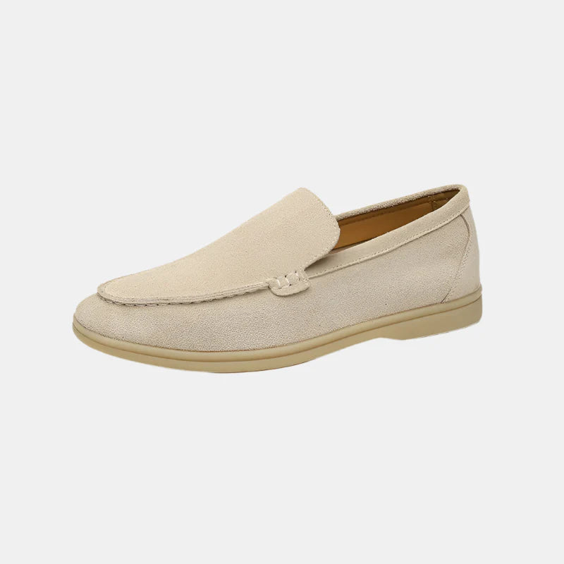 Pantofi mocasini din piele nubuc