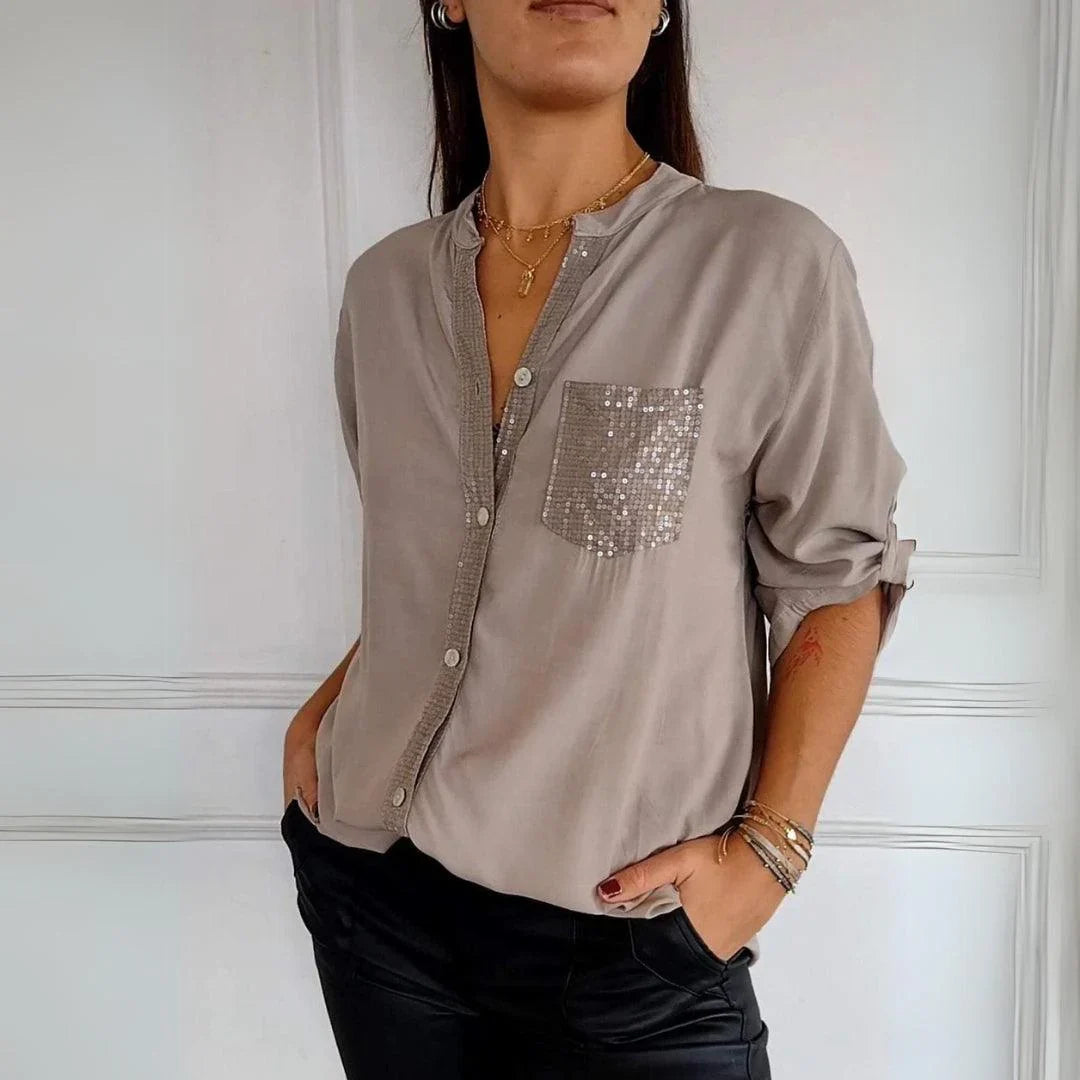 Alena | Bluză Elegantă Antifrunză